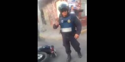 Policía disparó a pareja que intentó atropellarlo