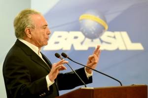 Michel Temer, presidente brasileño