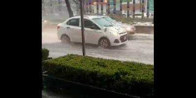 Fuerte granizada sorprende en Polanco; delegaciones bajo lluvia en CDMX
