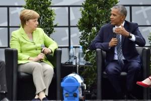 Angela Merkel y Barack Obama