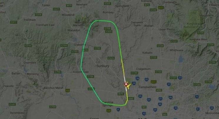 Trayectoria del vuelo MH128 de Malaysia Airlines  Foto: Twitter