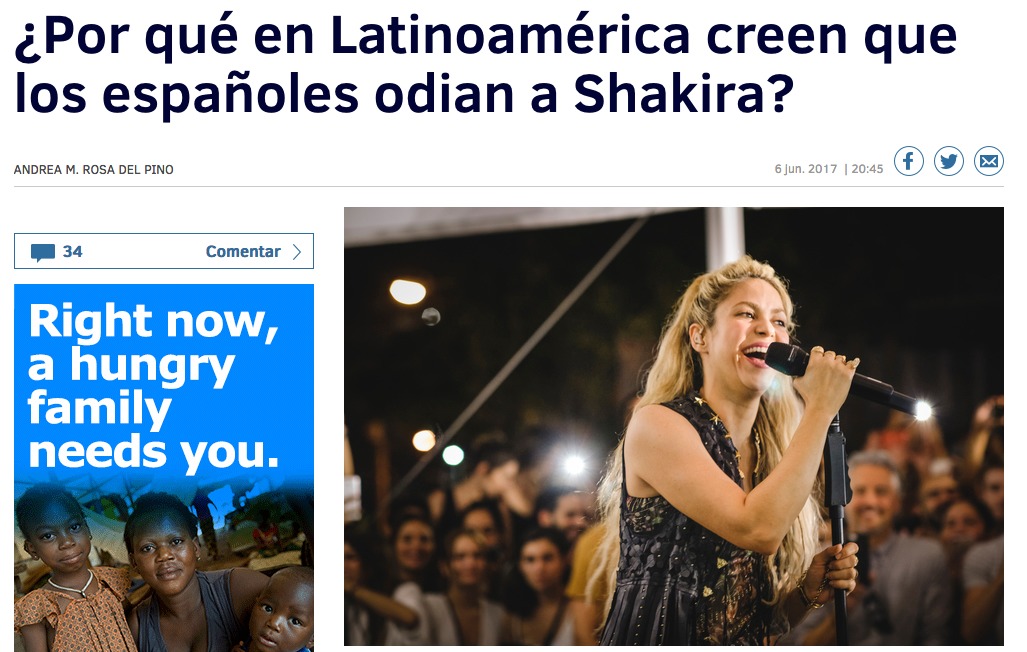 Columna de opinión Shakira