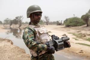 Soldado nigeriano