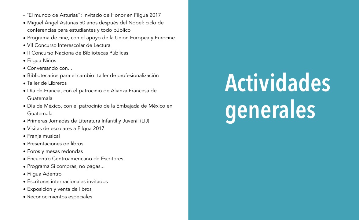 Actividades Filgua
