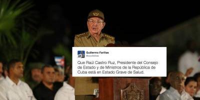 Raúl Castro se encontraría hospitalizado y en delicado estado