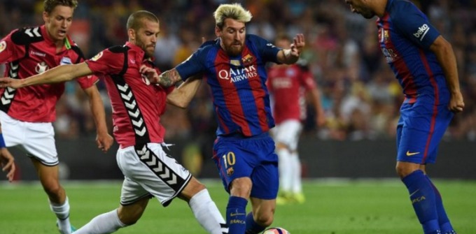 Lionel Messi no jugó con el Barcelona