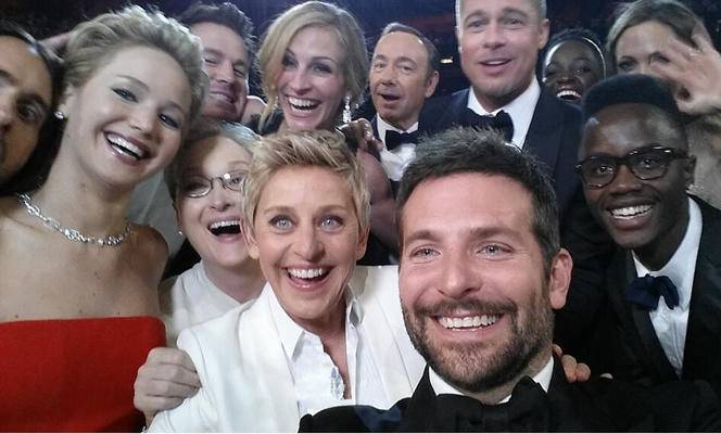 La selfie de los Oscar en 2014.