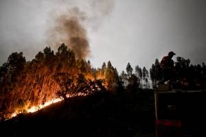 Incendio forestal en Portugal