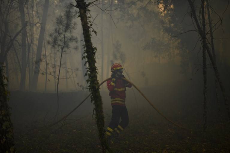 Incendio forestal en Portugal