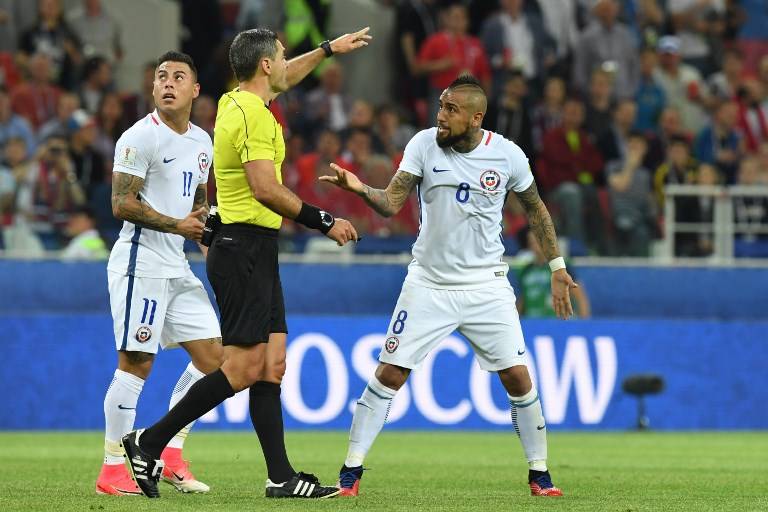 Gol anulado a Chile en la Copa Confederaciones