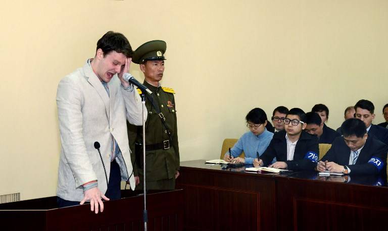 Otto Warmbier, estudiante estadounidense preso en Corea del Norte