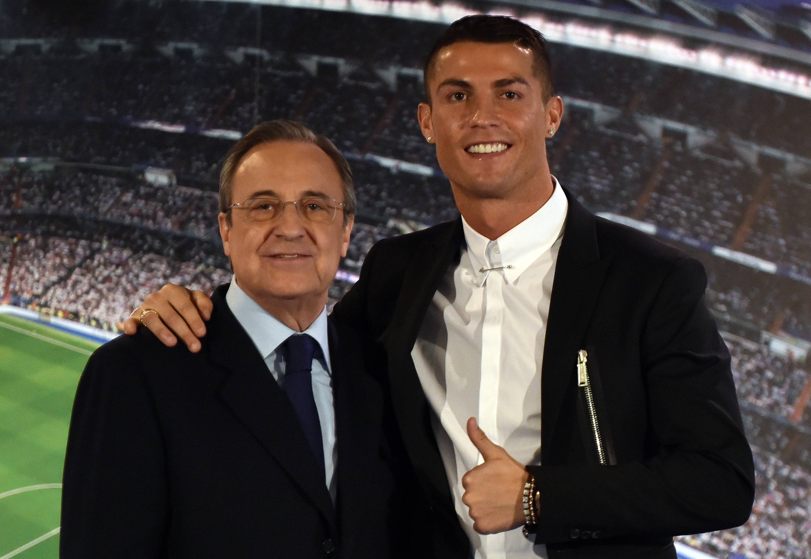 Florentino Pérez fue quien llevó al portugués al Real Madrid en 2009.