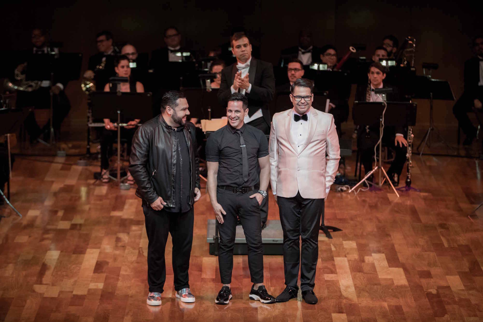 De izquierda a derecha, los diseñadores Benito Santos, Luis Antonio y Douglas Tapia. / Foto: suministrada