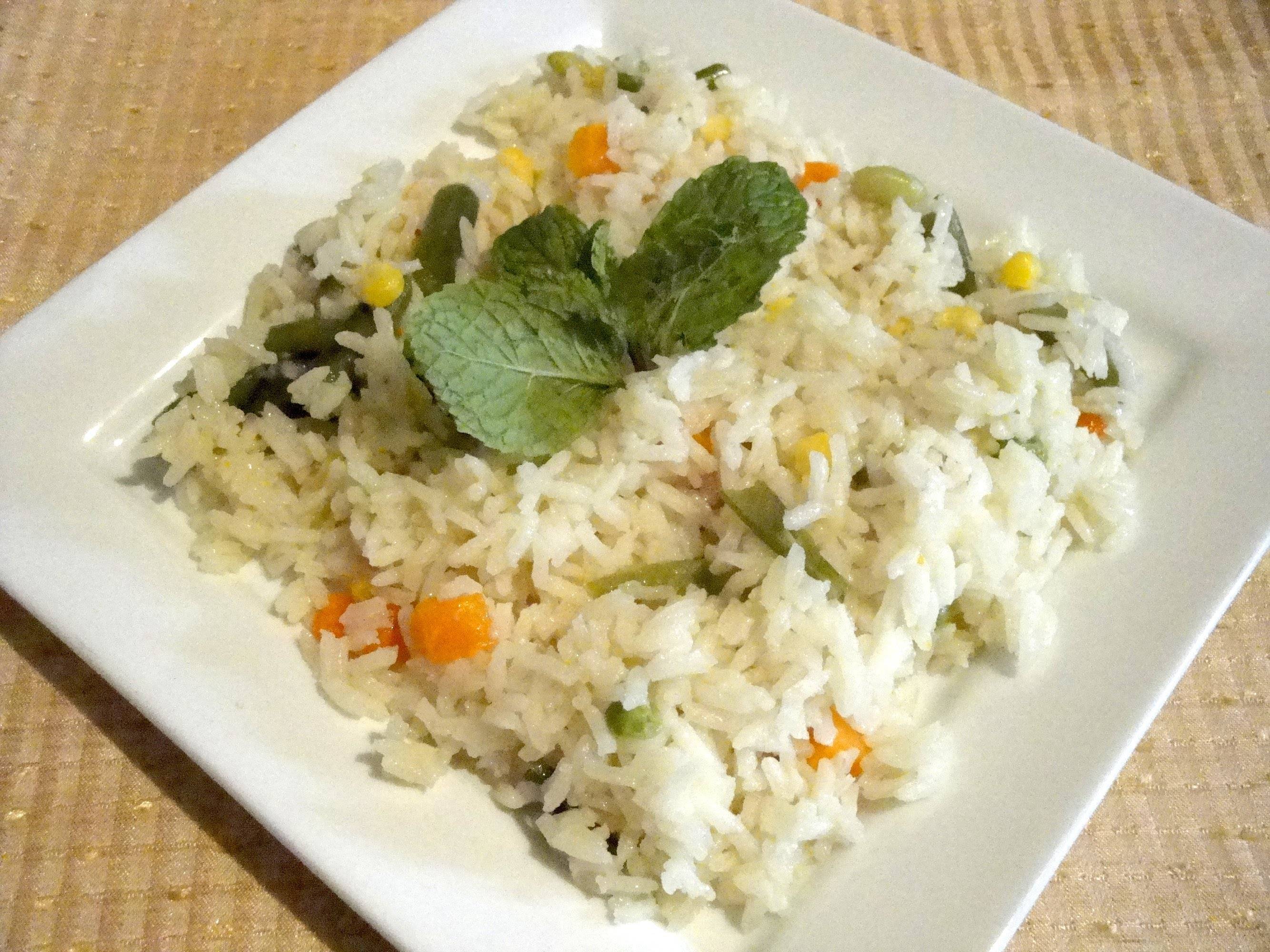 Cocción del arroz con pollo