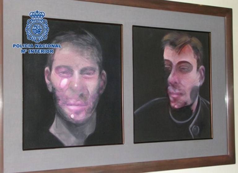 Recuperan tres cuadros robados de Francis Bacon en Madrid
