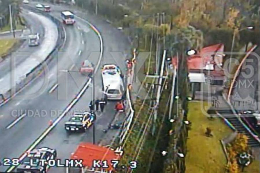 Cierran carreteras México-Querétaro y México-Toluca por accidentes vehiculares