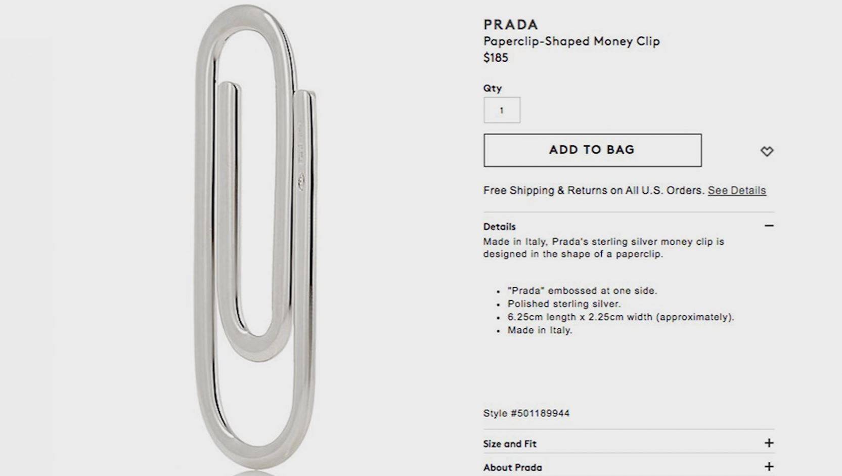 prada clips