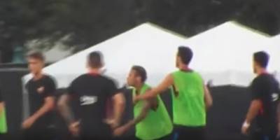 Neymar y Semedo se pelean en entrenamiento del Barcelona
