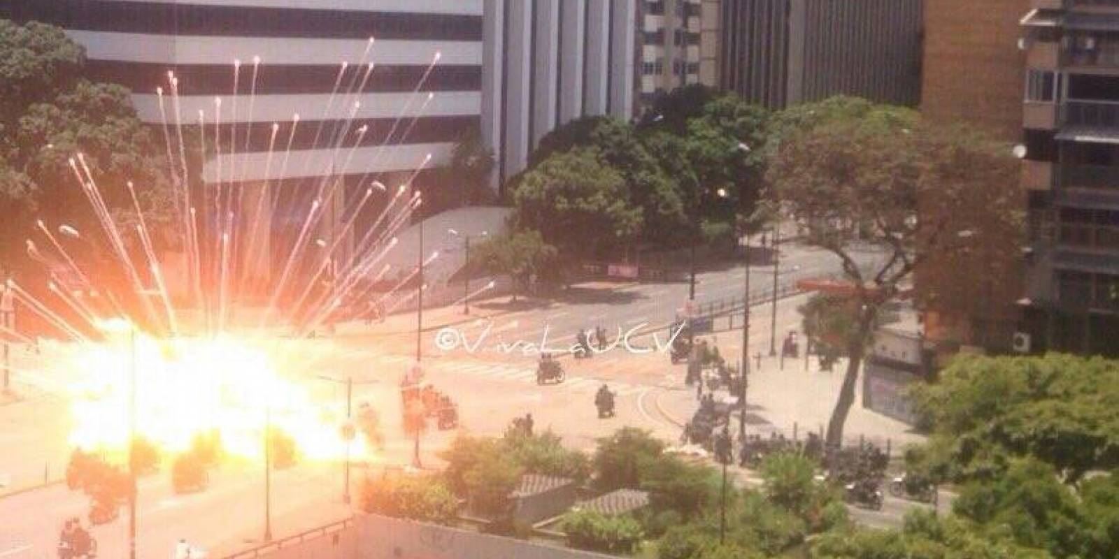 Represión en las calles de Venezuela, foto cortesía de Carmen Rengifo.