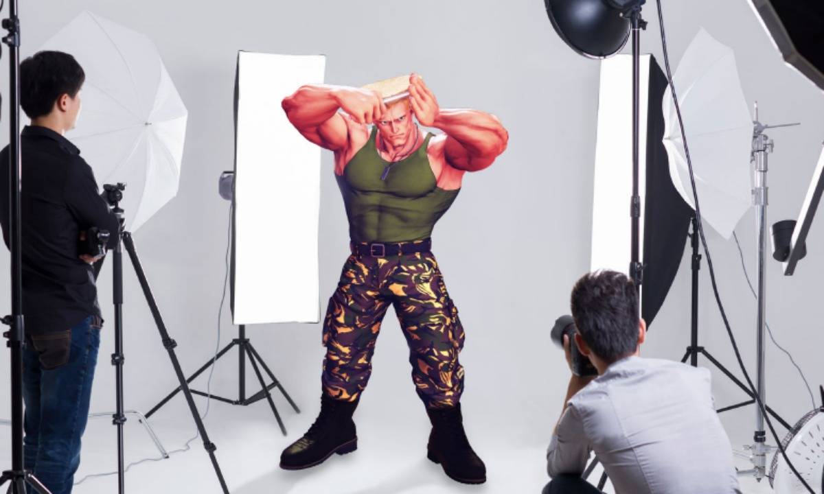 Guile de Street Fighter ahora vende gel en Japón