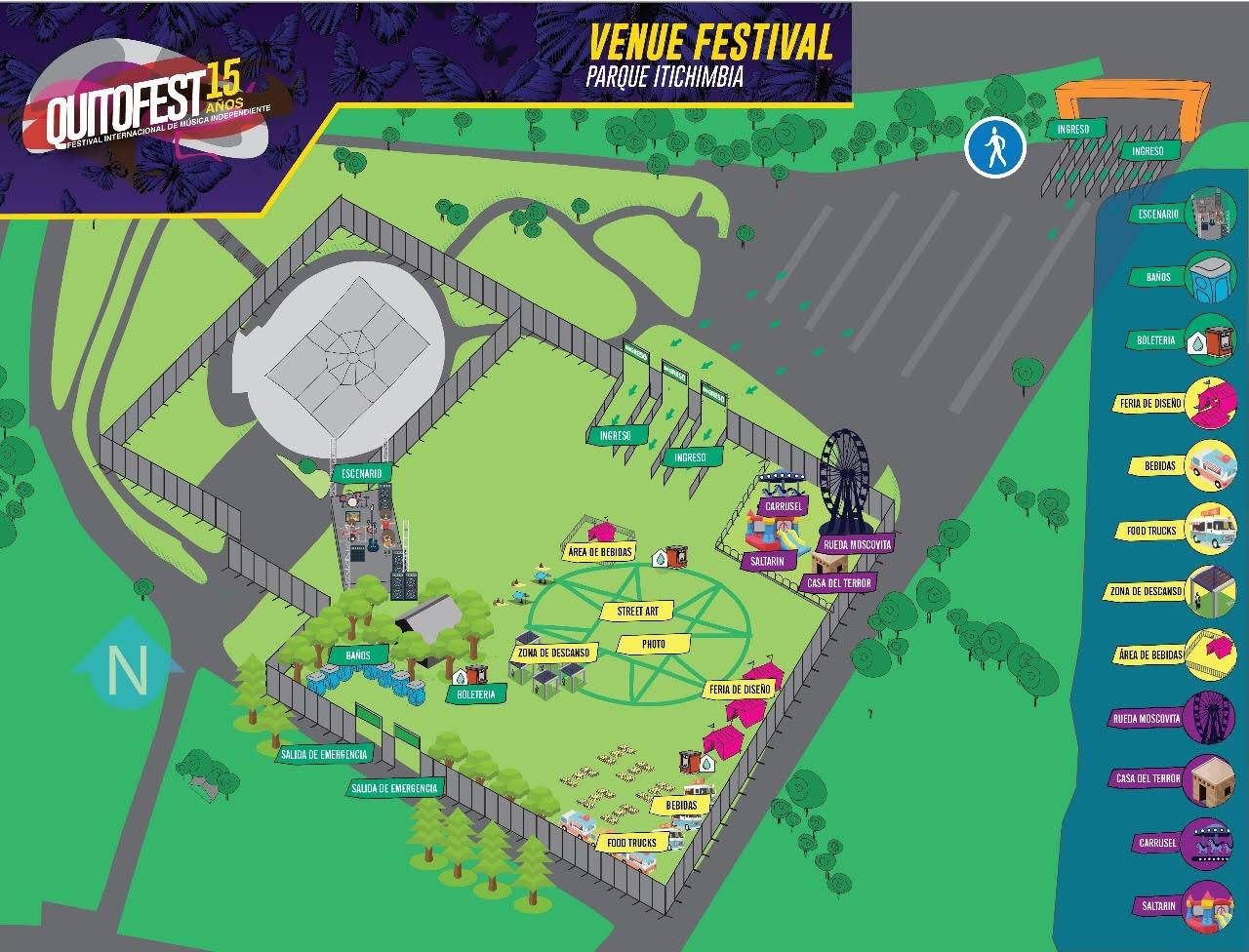 Plano del evento Quitofest 2017