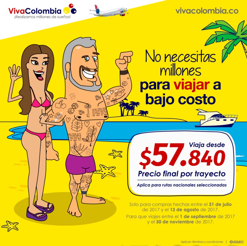 Publicidad de VivaColombia