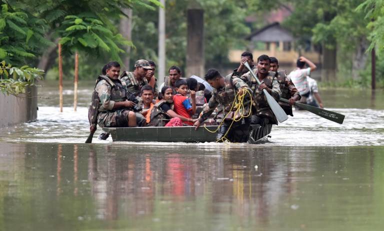 Inundaciones en la India