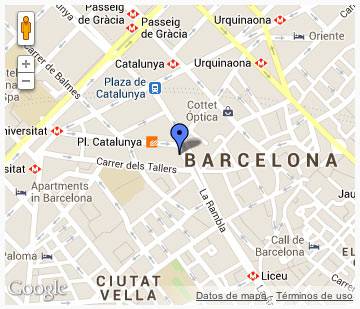 Ramblas Barcelona Spain Map