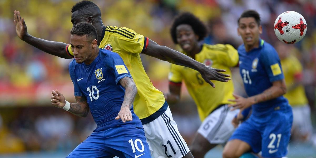 Resultado de imagem para Brasil sai na frente, mas cede o empate para a Colômbia
