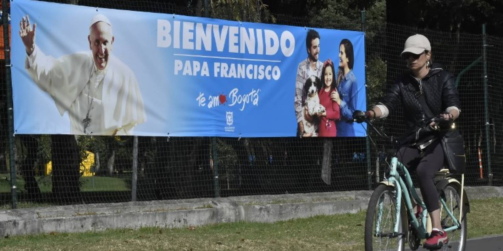 Bienvenida al papa Francisco en Colombia