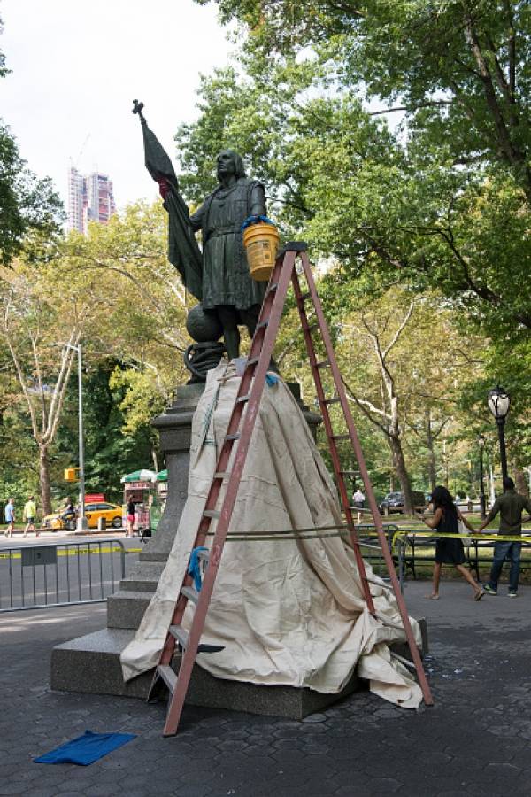 estatua Colón Central Park