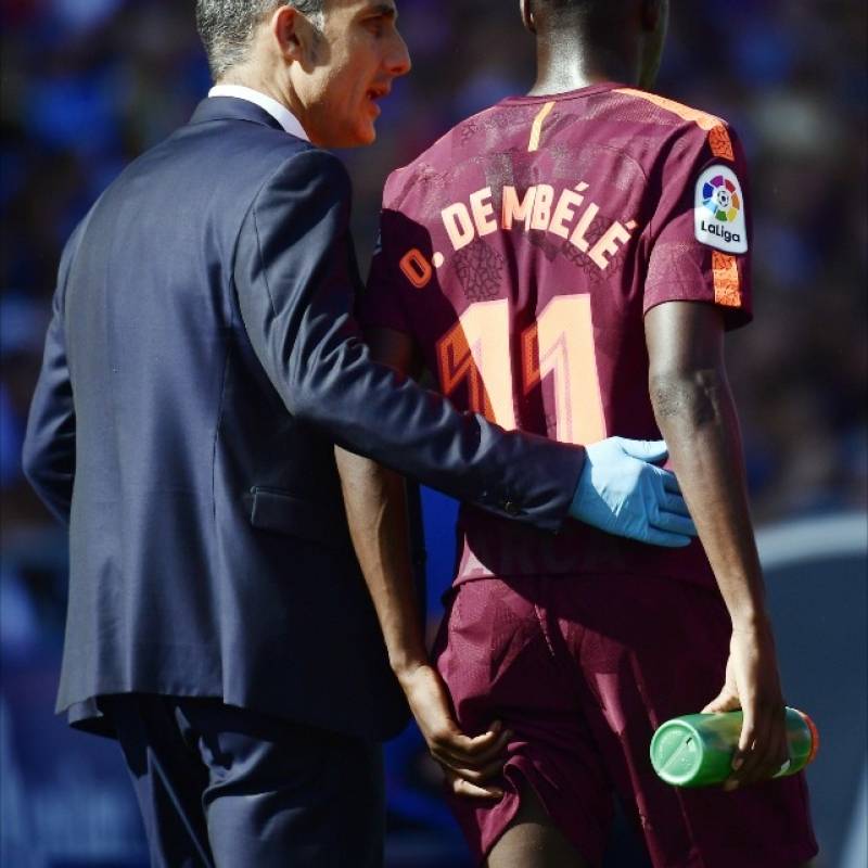 Dembelé estará fuera de las canchas hasta cuatro meses