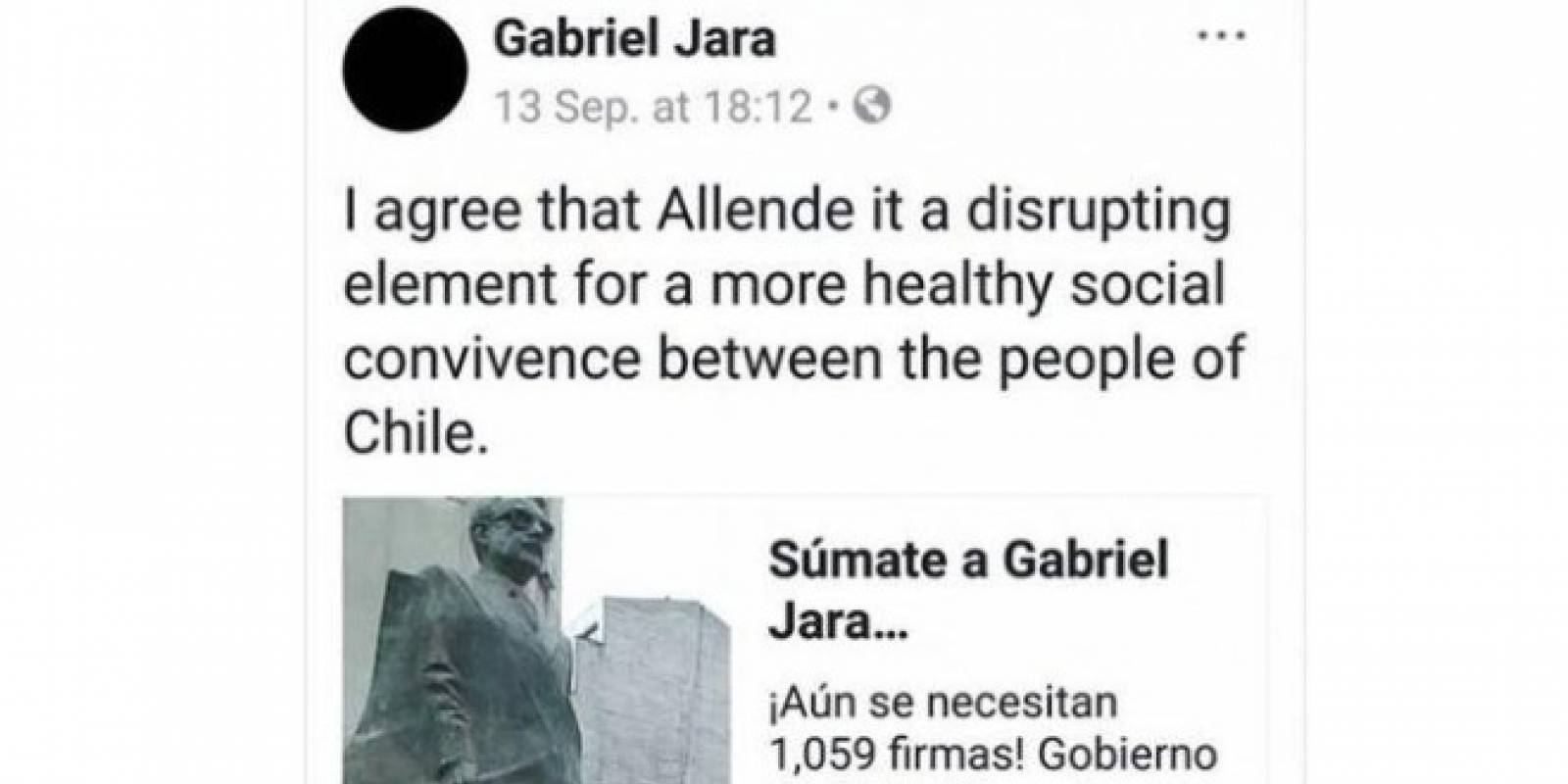 Gobierno remueve a cónsul en Melbourne por polémicos dichos sobre Salvador Allende Gobierno remueve a cónsul en Melbourne por polémicos dichos sobre Salvador Allende