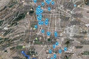 Mapa: Edificios dañados y colapsados en la CDMX