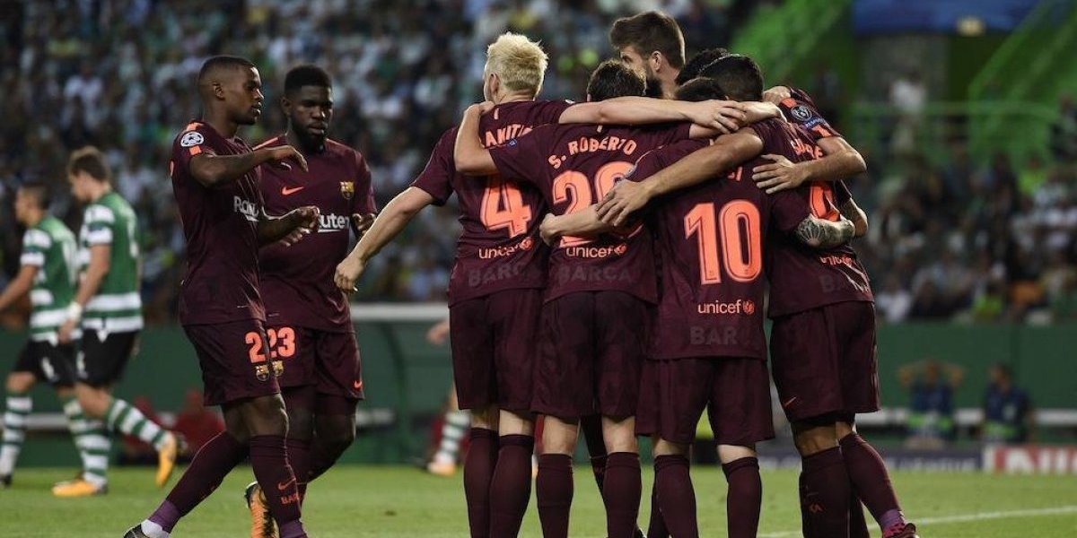Barcelona mantiene su gran paso en Europa al derrotar al Sporting Lisboa Barcelona mantiene su gran paso en Europa al derrotar al Sporting Lisboa