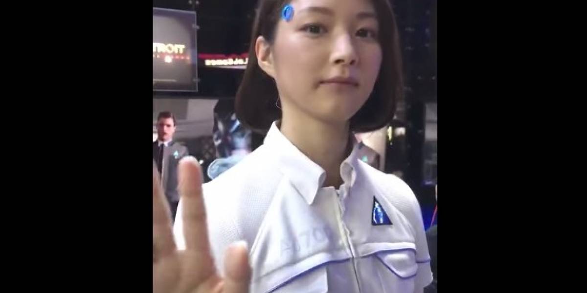 Mujer androide demasiado real impacta en Tokyo Game Show Mujer androide demasiado real impacta en Tokyo Game Show