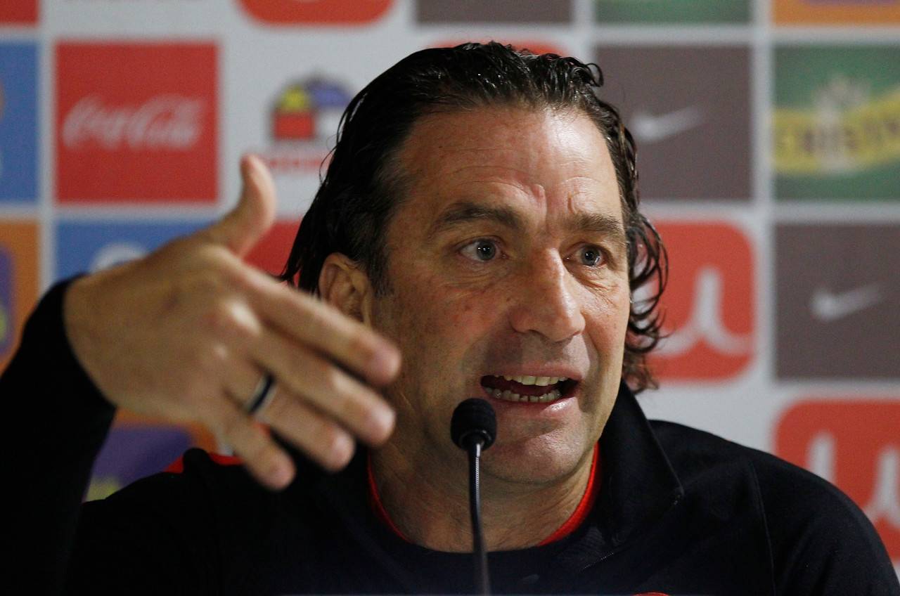 Juan Antonio Pizzi entregó conceptos / imagen: Agencia UNO