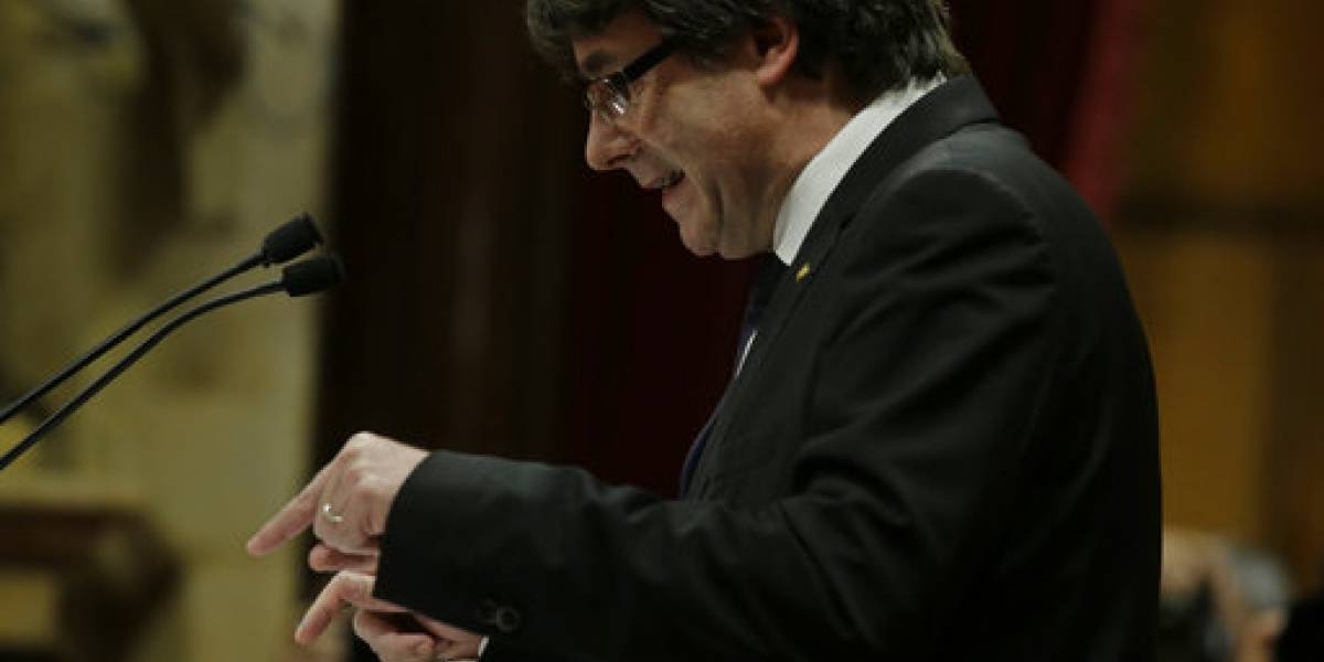 Legisladores catalanes firman declaración
