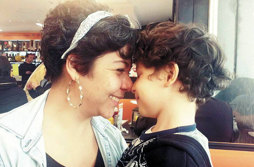 Heitor Pereira Kadry, 5 anos e Laisa Pereira, mãe do Heitor de 5 anos