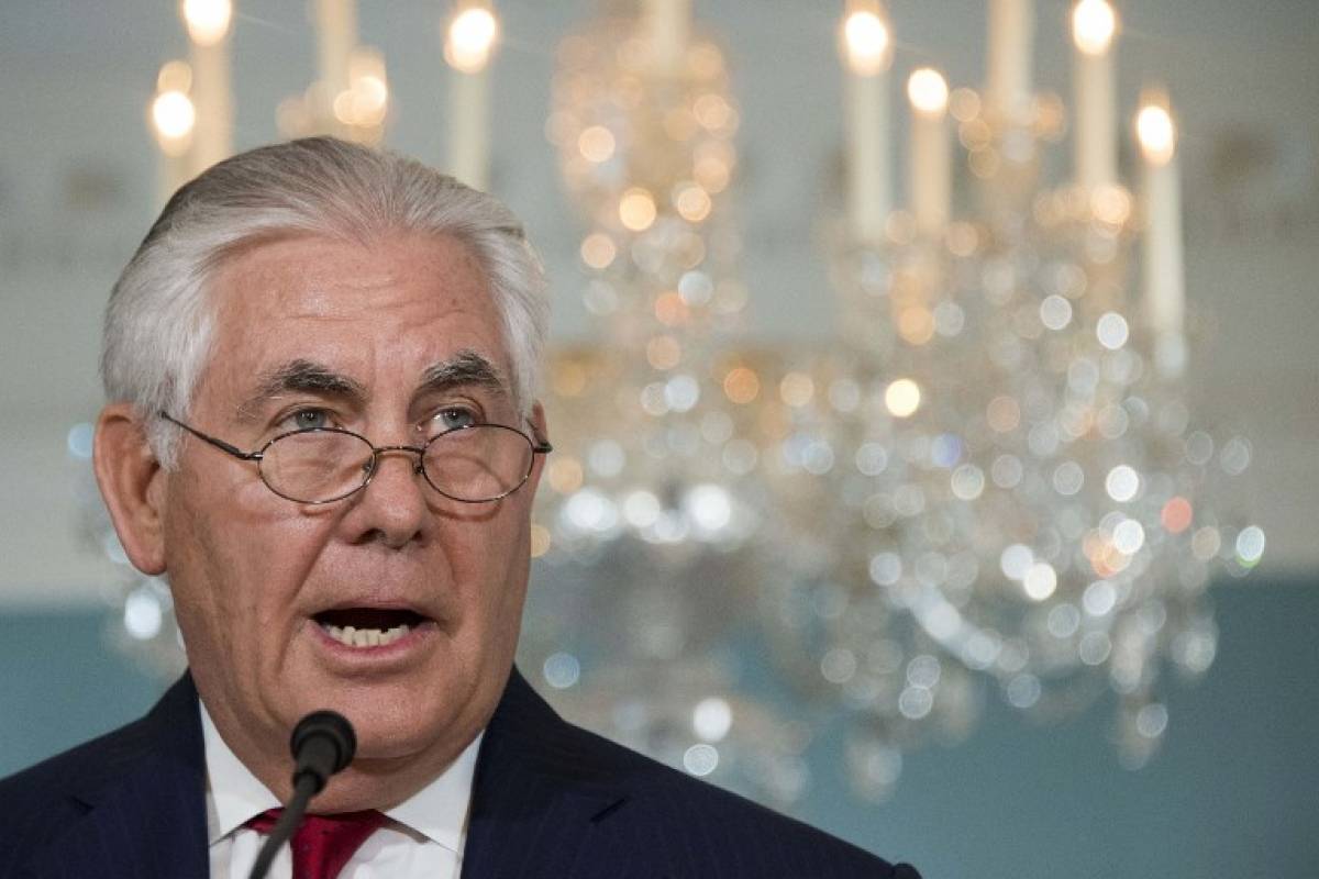 Rex Tillerson, secretario de Estado de Estados Unidos