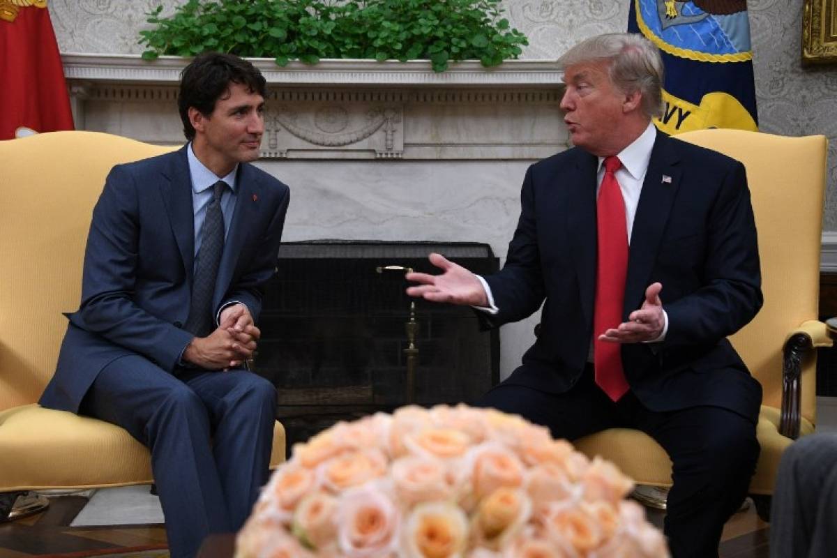 Justin Trudeau y Donald Trump