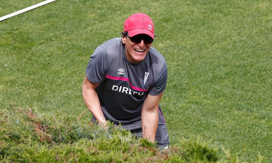 Mario Salas en una jornada de entrenamiento en San Carlos de Apoquindo / Foto: Agencia UNO