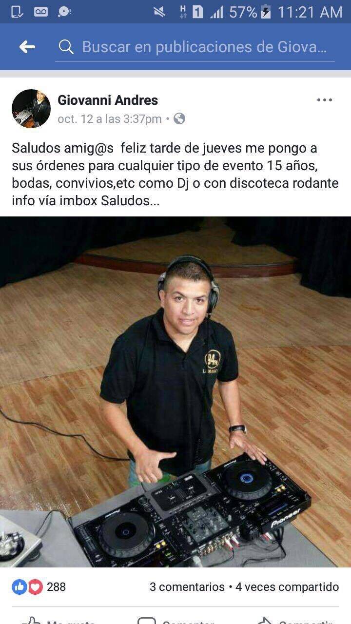 Una de las últimas publicaciones en Facebook fue el 12 de octubre.