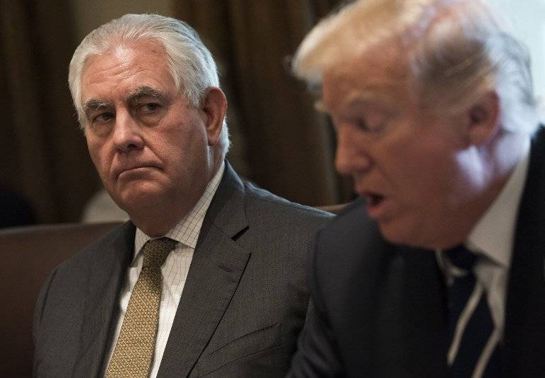 Rex Tillerson y Donald Trump