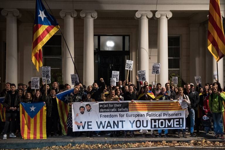 Las protestas siguen en Cataluña / imagen: AFP
