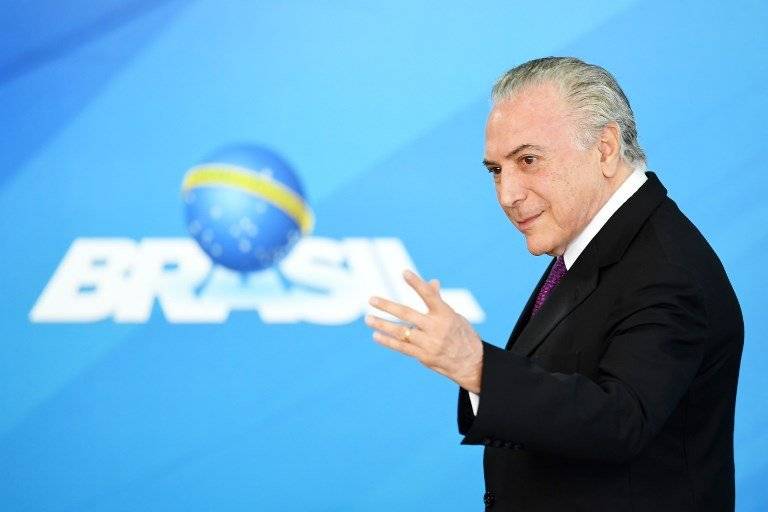 Michel Temer, presidente brasileño