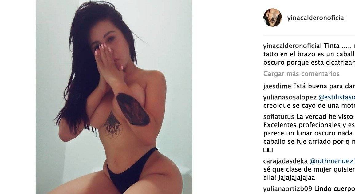 Captura de pantalla Instagram Yina Calderón