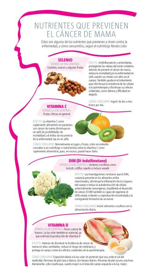 Dieta para prevenir cancer de mama Dieta para prevenir cancer de mama