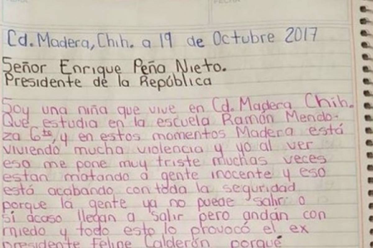 La drástica carta de una niña al Presidente de México | Publinews