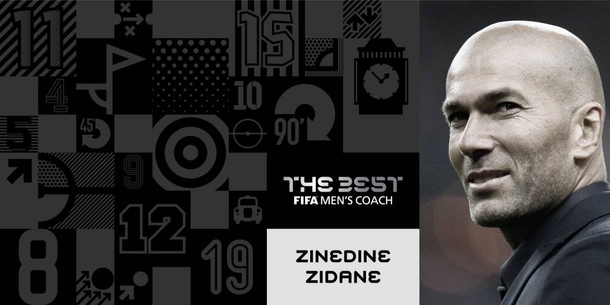 Zinedine Zidane, ganador al Mejor Técnico del Año